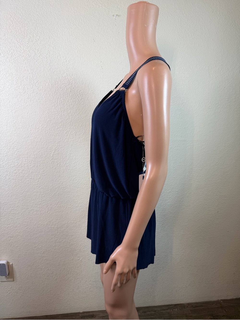 NWT MagicSuit Miracles Hit Swimsuit Gabby Romper Women's 12 Navy One Piece $174 - Picture 9 of 16